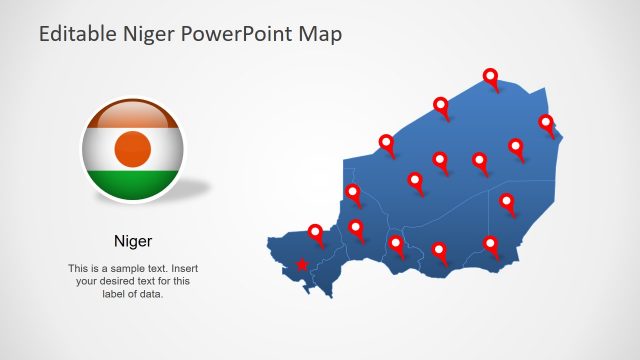 Niger PowerPoint Map