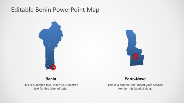 Map of Benin and Porto Novo PPT