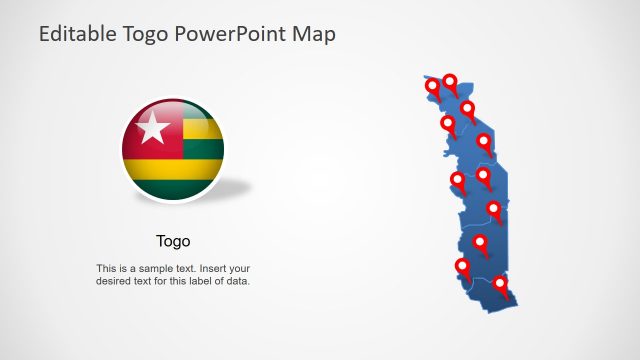 Togo PowerPoint Map