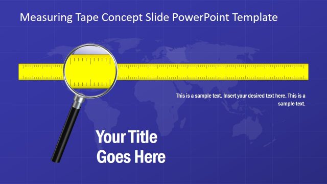 Measuring Tape Concept Slide PowerPoint Template