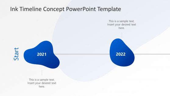 Ink Timeline Concept PowerPoint Template
