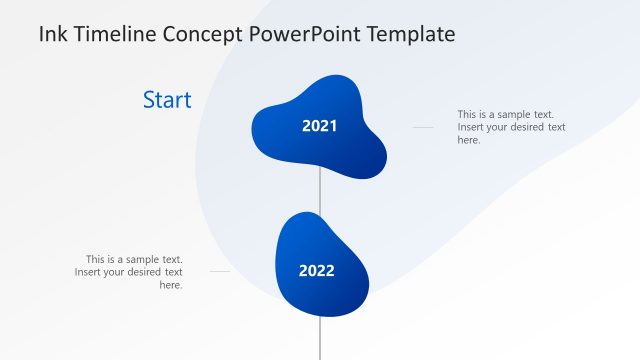 Ink Concept Timeline PowerPoint