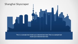 Flat PowerPoint Skyscraper Silhouette