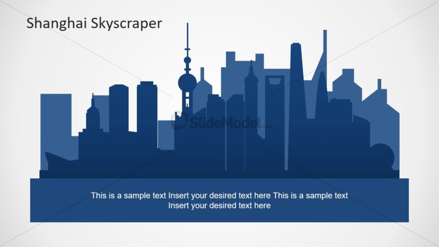 Shanghai Skyscraper Slide Template - SlideModel