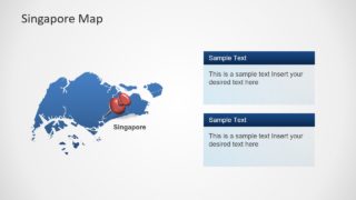 Flat Map Template for Singapore