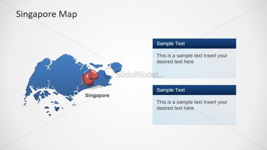 Flat Map Template for Singapore