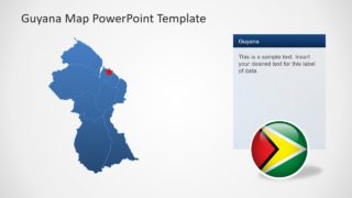 Slide of Guyana Country Map