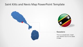 PPT Flat Blue Map 