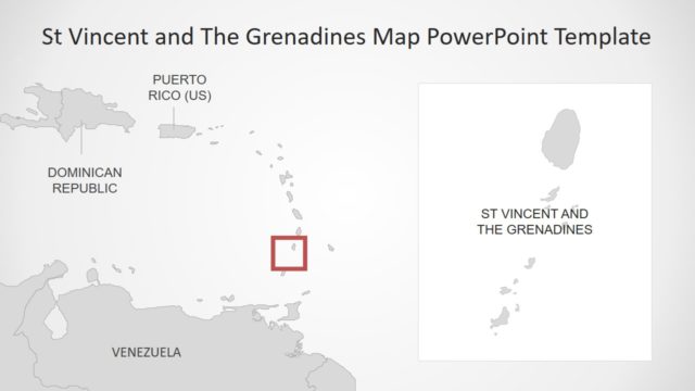Grenadines St Vincent PowerPoint Map
