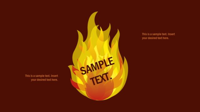 PowerPoint Shape of Flame