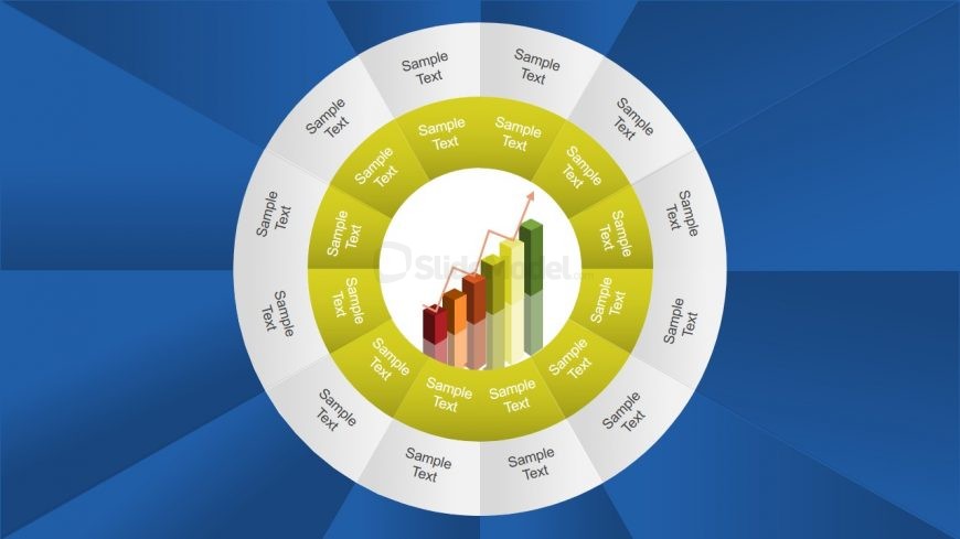 PPT 12 Steps Segmented Diagram 