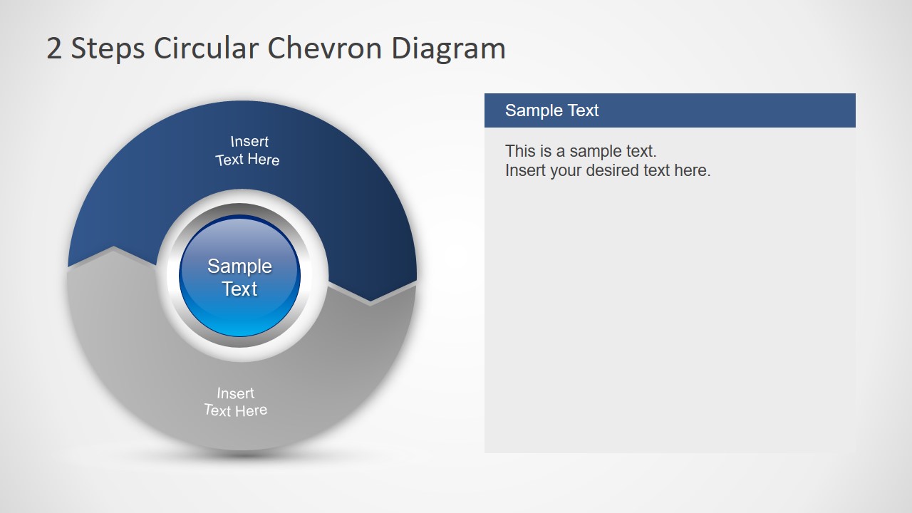 Template of Chevron Circular Diagram