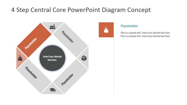 PowerPoint Concept Diagram 4 Steps