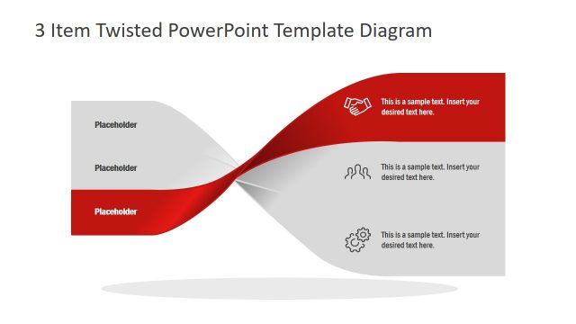 Twisted Diagram Slide with Infographics