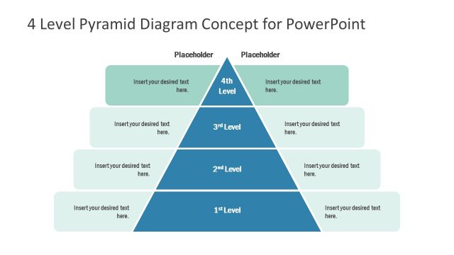4 Level Pyramid Chart Step 4 Diagram
