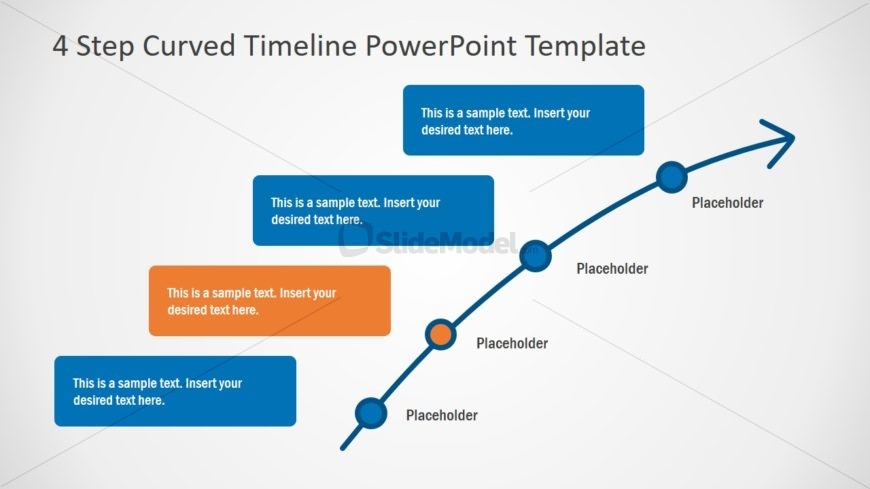 PPT Flat Timeline Template