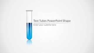 Blue Test Tube PowerPoint Template