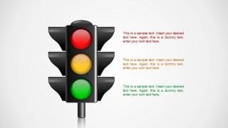 3 Traffic Light Illustration Shape for PowerPoint