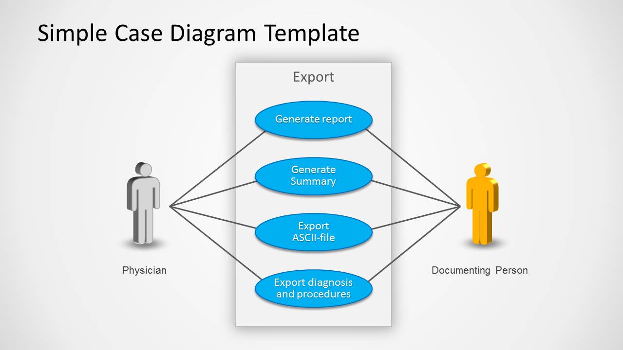 uml chart flow diagram Case for Use Slide PowerPoint Design Simple Diagram