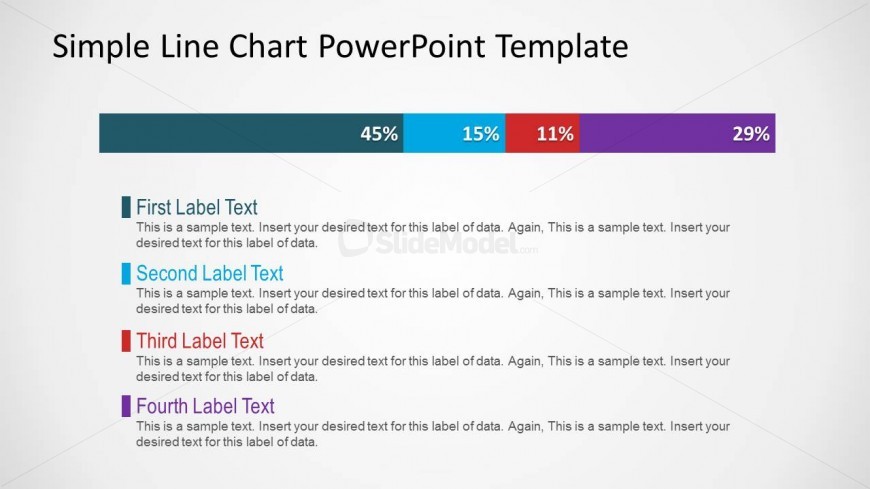 Simple Line Chart PowerPoint Slide Design