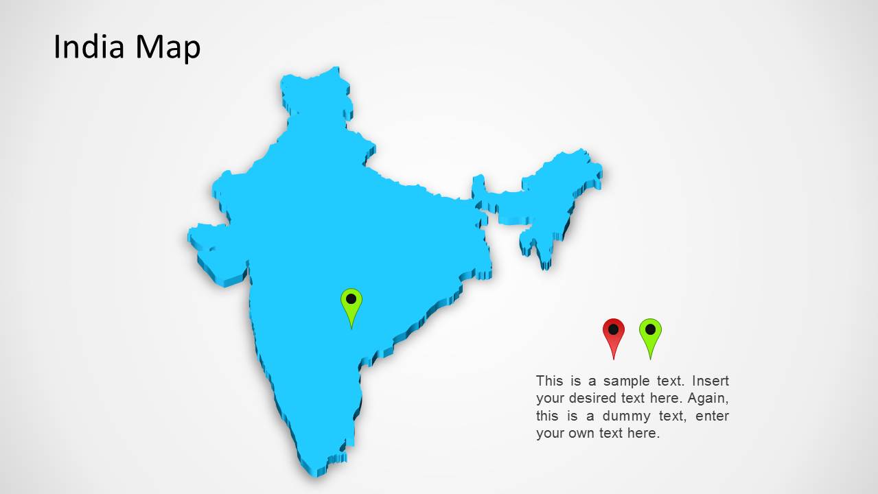 India Map for PowerPoint - SlideModel