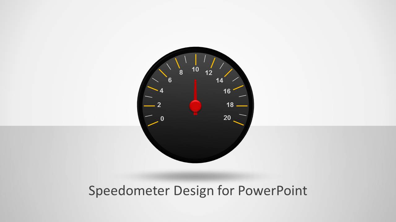 Speedometer Concept For Powerpoint Dashboard Slidemodel