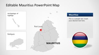 Mauritius Map Presentation Template for PowerPoint