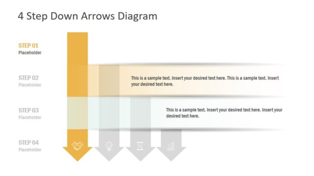 4 Steps Arrow PowerPoint Template
