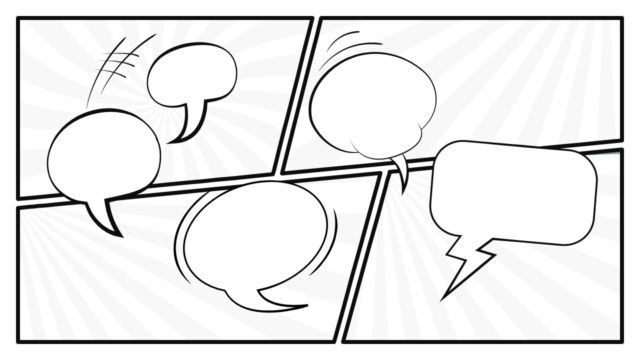 Black and White Comic PowerPoint