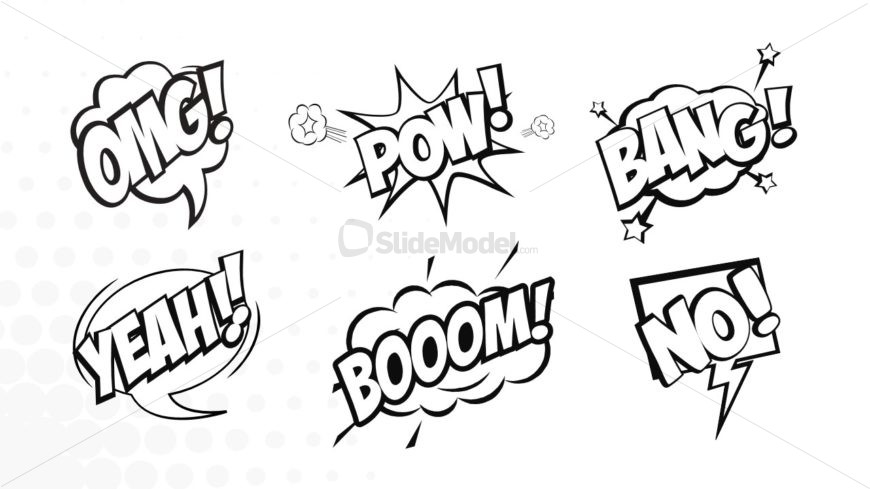 Chenille Patches and Comic Background