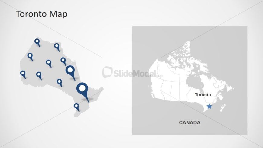 Editable Map Highlights PowerPoint