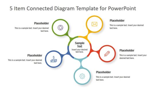 Circular Connected Diagram Template