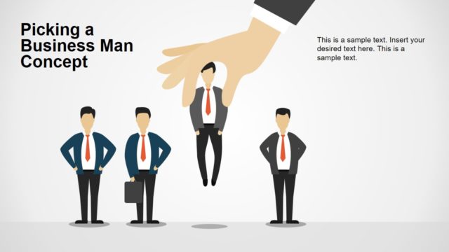PowerPoint Business Man Picking Concept