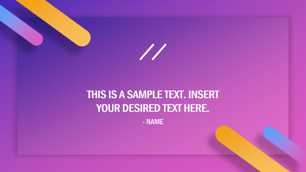 Modern Quote Slide PowerPoint Template - SlideModel