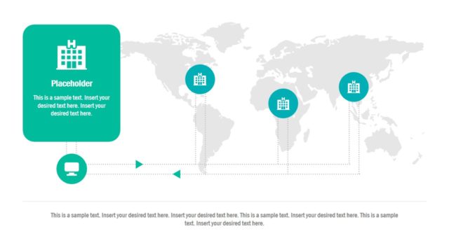 World Map Silhouette Medical Slide