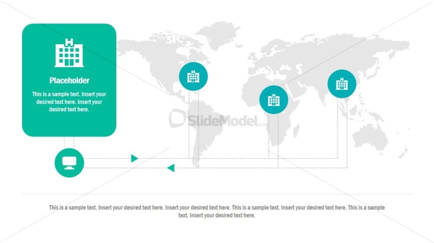 Infographic PowerPoint Layout with Map
