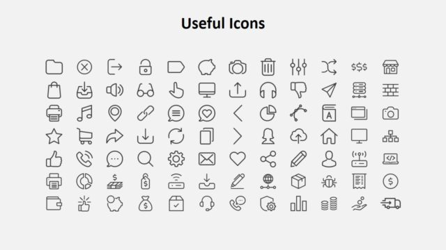 Useful Clipart Icons in PowerPoint