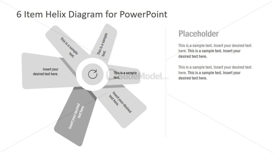 PPT Helix Diagram in Fan Shape