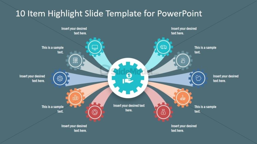 Presentation of 10 Item Agenda Slide