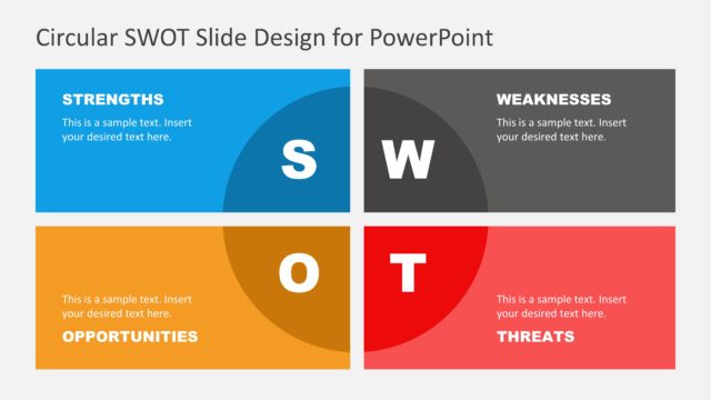 SWOT PowerPoint Circular Diagram