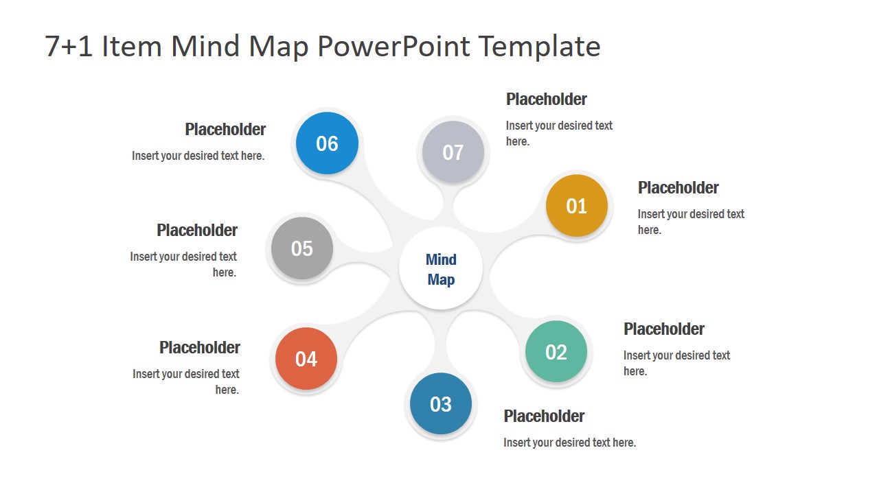 7 1 Item Mindmap Powerpoint Template Slidemodel