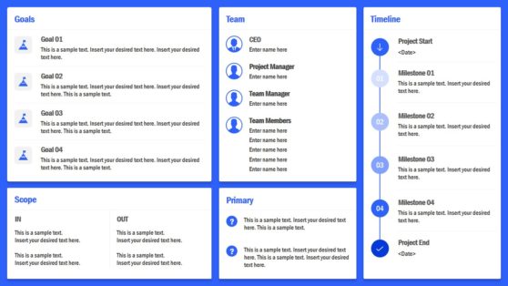 Project Charter Layout Template