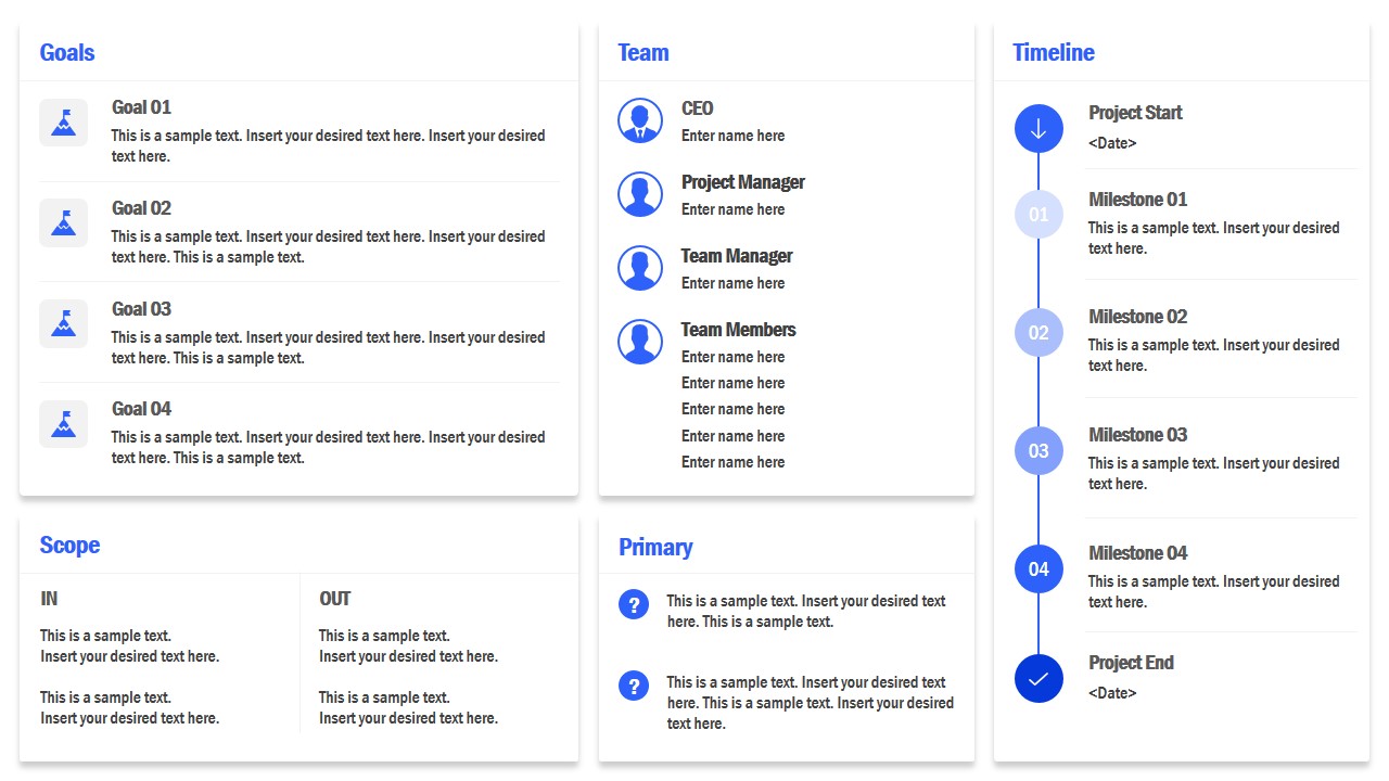 Project Charter Powerpoint Template Slidemodel