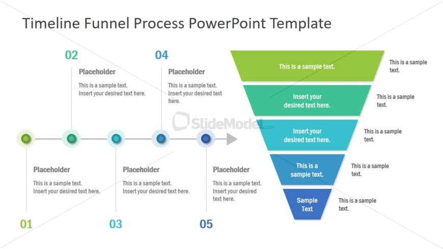 5 Steps Timeline Funnel