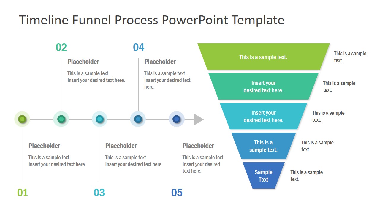 Timeline Funnel Concept PowerPoint Template - SlideModel
