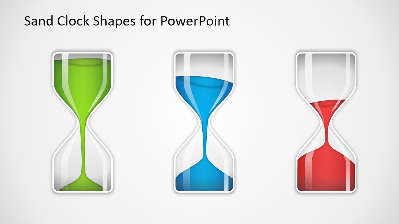 Sand Clock Shapes for PowerPoint - SlideModel