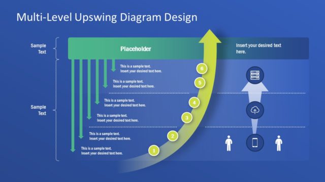 Upswing Arrow Graph PowerPoint