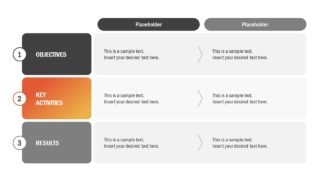 Flat PowerPoint of OKR