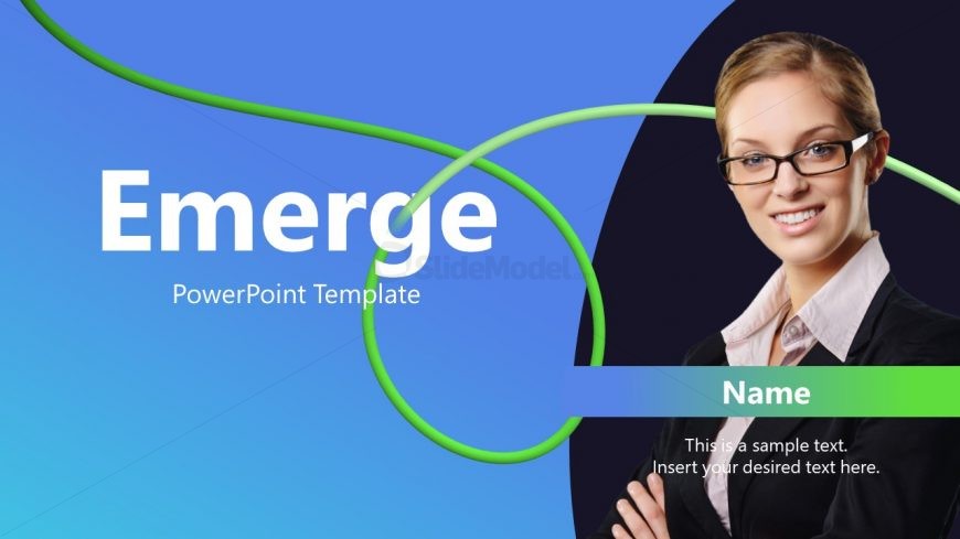 Cover Slide of Emerge PowerPoint