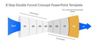 Funnel Diagram of 8 Step PPT